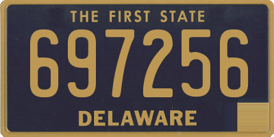 DE license plate 697256
