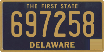 DE license plate 697258