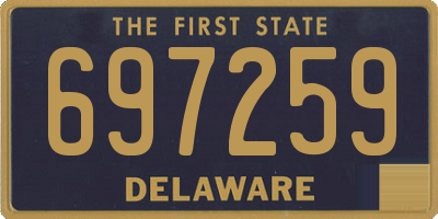 DE license plate 697259
