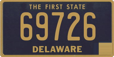 DE license plate 69726