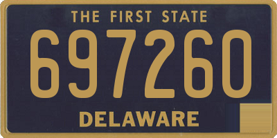 DE license plate 697260