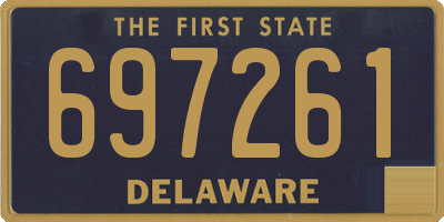 DE license plate 697261