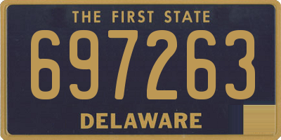 DE license plate 697263