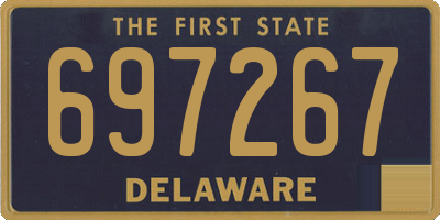 DE license plate 697267