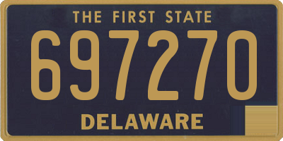 DE license plate 697270
