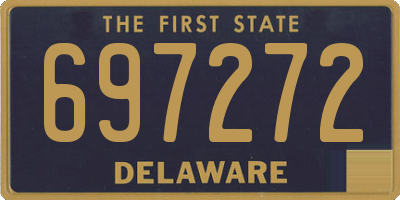 DE license plate 697272