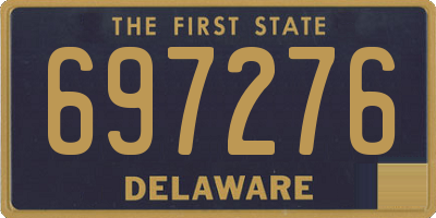 DE license plate 697276