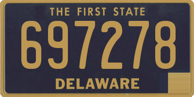DE license plate 697278
