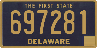 DE license plate 697281