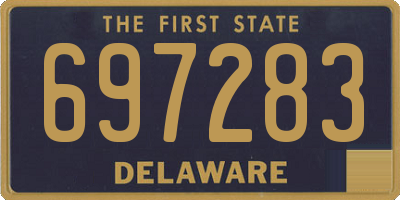 DE license plate 697283