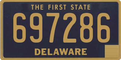 DE license plate 697286