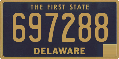 DE license plate 697288