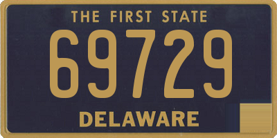 DE license plate 69729