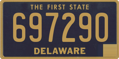 DE license plate 697290