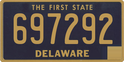 DE license plate 697292