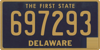 DE license plate 697293