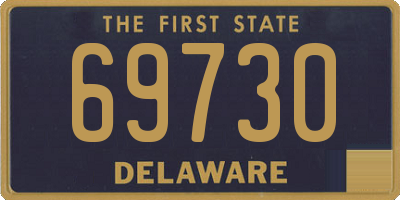 DE license plate 69730