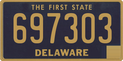 DE license plate 697303