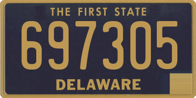 DE license plate 697305