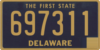 DE license plate 697311