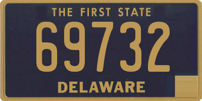 DE license plate 69732