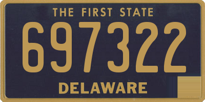 DE license plate 697322