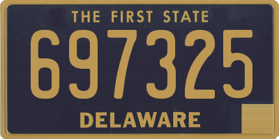 DE license plate 697325
