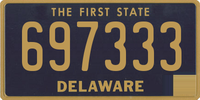 DE license plate 697333