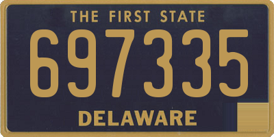 DE license plate 697335