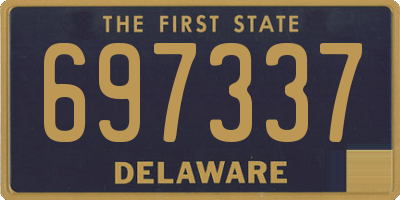 DE license plate 697337