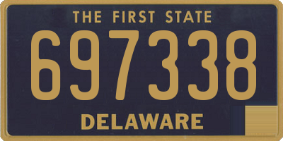 DE license plate 697338