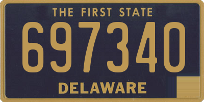 DE license plate 697340