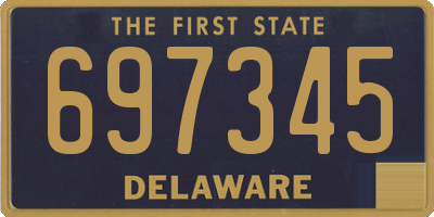 DE license plate 697345