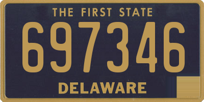 DE license plate 697346