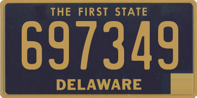 DE license plate 697349