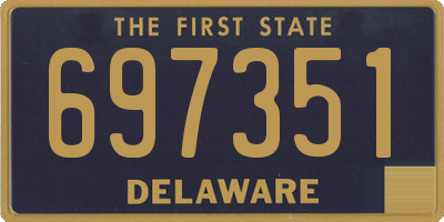 DE license plate 697351