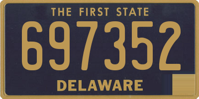 DE license plate 697352