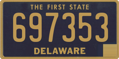 DE license plate 697353