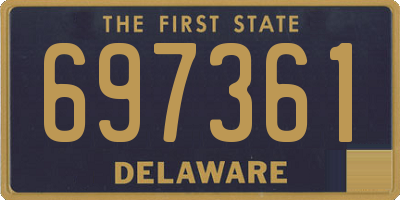 DE license plate 697361