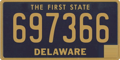 DE license plate 697366