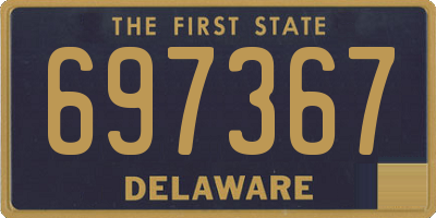 DE license plate 697367