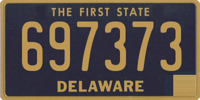 DE license plate 697373