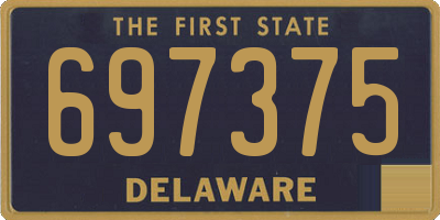 DE license plate 697375