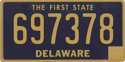 DE license plate 697378