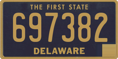 DE license plate 697382