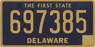 DE license plate 697385