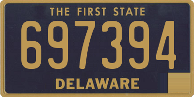 DE license plate 697394