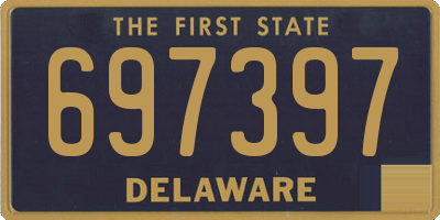 DE license plate 697397