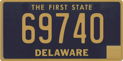 DE license plate 69740