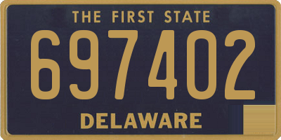 DE license plate 697402